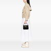 Burberry Tonal Check Nylon and Leather Handbag Secondhand