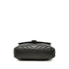 Saint Laurent Medium Chevron Sheepskin  Monogram Monochrome College Bag Secondhand