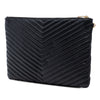 Saint Laurent Chevron Leather Monogram Document Holder Secondhand