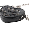 Balenciaga Mini Lambskin Motocross Le Cagole Heart Chain Bag Secondhand