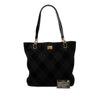 Chanel CC Stitched Suede Tote Secondhand