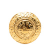 Secondhand Chanel Gold Plated 31 Rue Cambon Round Brooch