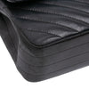Secondhand Chanel Medium Classic Chevron Lambskin So Black Double Flap