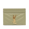 Saint Laurent Chevron Grain de Poudre Cassandre Card Holder Secondhand