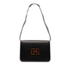 Secondhand Ferragamo Leather Wooden Gancini Shoulder Bag