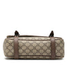 Gucci GG Supreme Textured Dollar Calfskin Retro Interlocking G Flap Messenger Bag Secondhand