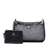 Chanel CC Mesh and Shiny Lambskin Clutch with Chain Secondhand