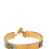 Hermès Narrow Enamel Dans Les Nuages Clic H Bracelet PM Secondhand