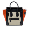Celine Micro Tricolor Canvas and Leather Luggage Tote Secondhand