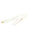 Dior Gold Plated Strass CD Logo Pendant Necklace Secondhand