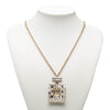 Secondhand Chanel CC Gold Plated Strass Perfume Bottle Pendant Necklace