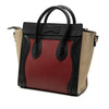 Celine Nano Tricolor Calfskin and Suede Luggage Tote Secondhand