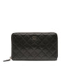 Chanel CC Quilted Lambskin Zip Around Wallet Secondhand