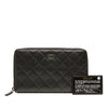 Chanel CC Quilted Lambskin Zip Around Wallet Secondhand