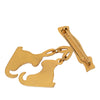 Hermès Gold Plated Skate Boots Brooch Secondhand