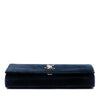 Saint Laurent Suede Monogram Kate Chain Wallet Secondhand