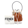 Fendi Mini Zucca Suede Mon Tresor Bucket Bag Secondhand