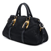Prada Soft Calf Trimmed Tessuto Satchel Secondhand