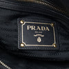Prada Soft Calf Trimmed Tessuto Satchel Secondhand