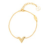 Louis Vuitton Gold Plated Essential V Bracelet Secondhand