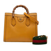 Secondhand Gucci Medium Leather Bamboo Diana Satchel