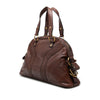 Saint Laurent Large Woven Trimmed Leather Muse Handbag Secondhand