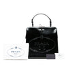 Prada Spazzolato Logo Frame Handbag Secondhand
