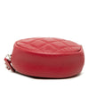 Chanel Quilted Caviar Round Clutch With Chain Secondhand