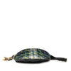 Balenciaga Diagonal Quilted Wool Allover Logo Souvenir Belt Bag XS Secondhand