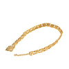 Secondhand Chanel Wide Gold Plated Square Hammered Chain Belt