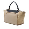Celine Medium Bicolor Calfskin and Suede Trapeze Satchel Secondhand