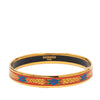 Hermès Narrow Floral and Wheat Enamel Bangle 62 Secondhand