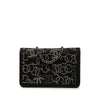 Chanel Paris Shanghai Crystal Embellished Canvas Wallet On Chain Secondhand