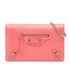 Secondhand Balenciaga Grained Calfskin Motocross Classic Wallet on Chain