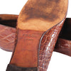 second hand Prada Vintage Brown Exotic Leather Loafers