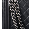 Secondhand Chanel Boy Medium Quilted Leather Shoulder Bag - '10s