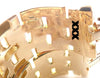 Secondhand Cartier Maillon Panthere Diamond 5 Row Hoop Yellow Gold Earrings - '80s