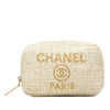 Chanel Tweed Deauville Cosmetic Pouch Secondhand