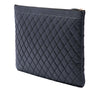 Chanel Large Quilted Caviar Boy O Case Clutch Secondhand