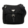 Prada Tessuto Zip Buckle Messenger Bag Secondhand