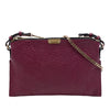 Burberry Grain Check Embossed Leather Peyton Crossbody Secondhand
