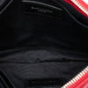Saint Laurent Chevron Leather Monogram Zip A5 Wristlet Pouch Secondhand
