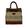 Burberry Haymarket Check Canvas Handbag Secondhand