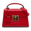 Gucci Small Guccissima Padlock Satchel Secondhand