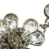 Chanel CC Gold and Silver Plated Crystals Heart and Clover Charm Pendant Necklace Secondhand