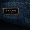 Prada Small Denim Canapa Logo Tote Secondhand