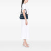 Prada Small Denim Canapa Logo Tote Secondhand