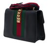 Gucci Small Calfskin Web Sylvie Satchel Secondhand