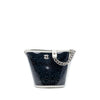Chanel Small PVC and Crumpled Calfskin Camellia Coco Bucket Bag Secondhand