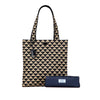 Prada Embroidered Canvas Triangolo Symbole Shopping Tote Secondhand